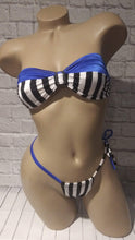 Load image into Gallery viewer, 2 piece Striped Bandeau bikini set Many colors available!
