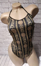 Load image into Gallery viewer, Black and gold Ver Bodysuit
