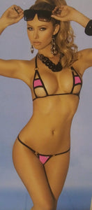 Lycra bikini top and matching g-string