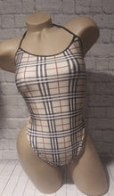 Load image into Gallery viewer, Plaid print Bodysuit
