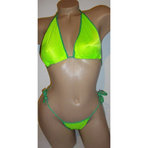 2 piece set tie side bikini Set